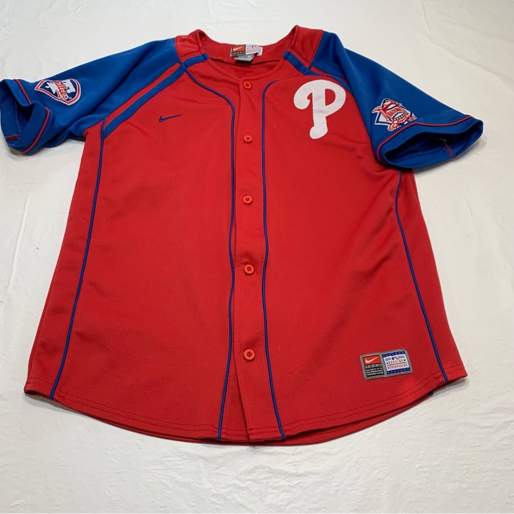 Nike Red and Blue Men's Jersey